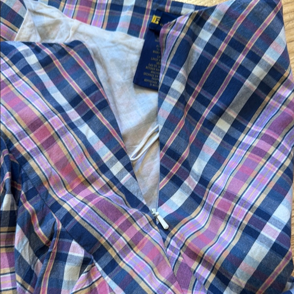 Ralph Lauren Rugby Pink and Blue Ruffle Mini Skirt - Picture 8 of 8